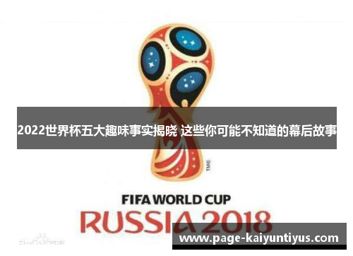 2022世界杯五大趣味事实揭晓 这些你可能不知道的幕后故事